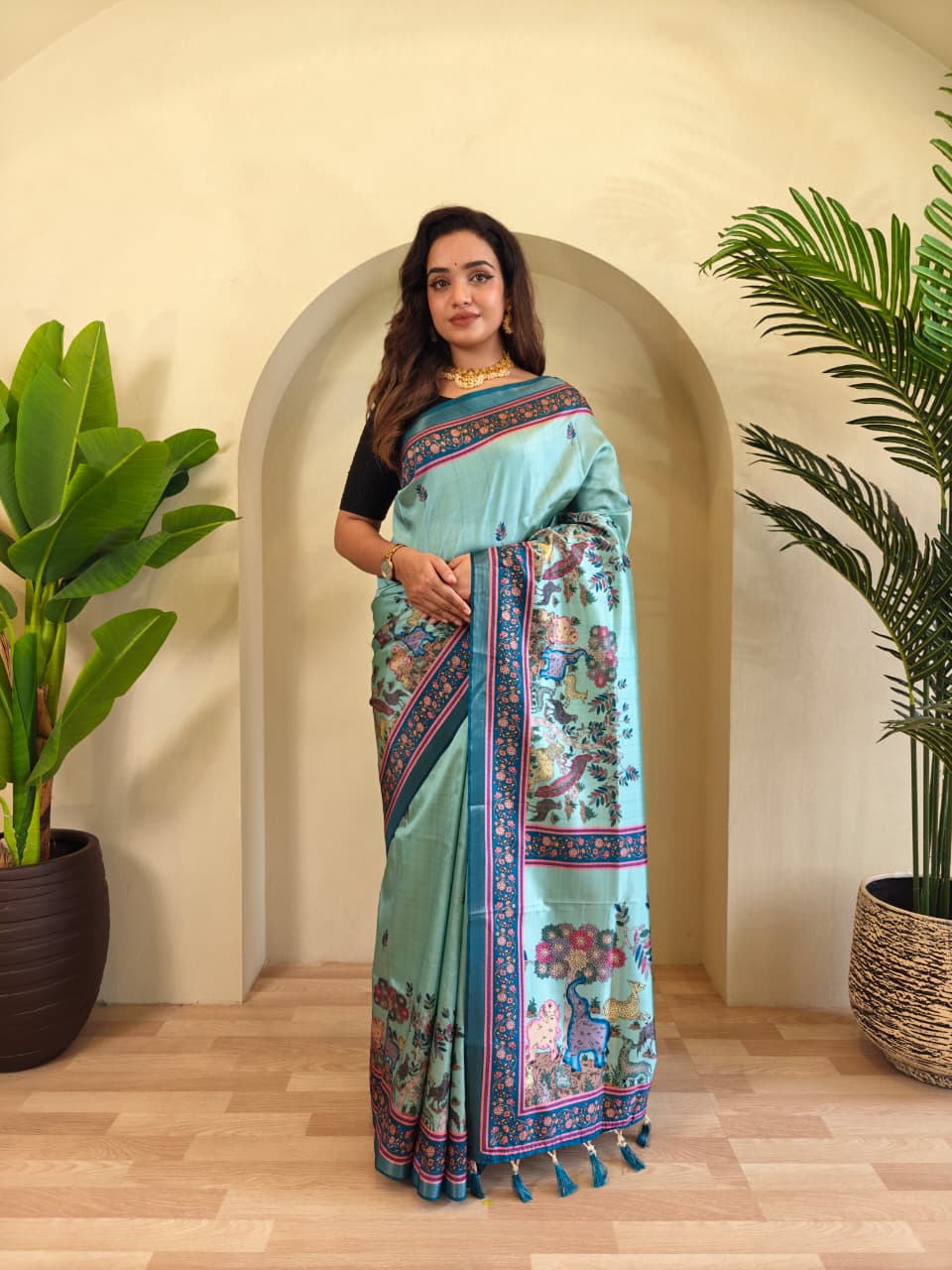 Premium Pure Dola Viscose Sarees -SU