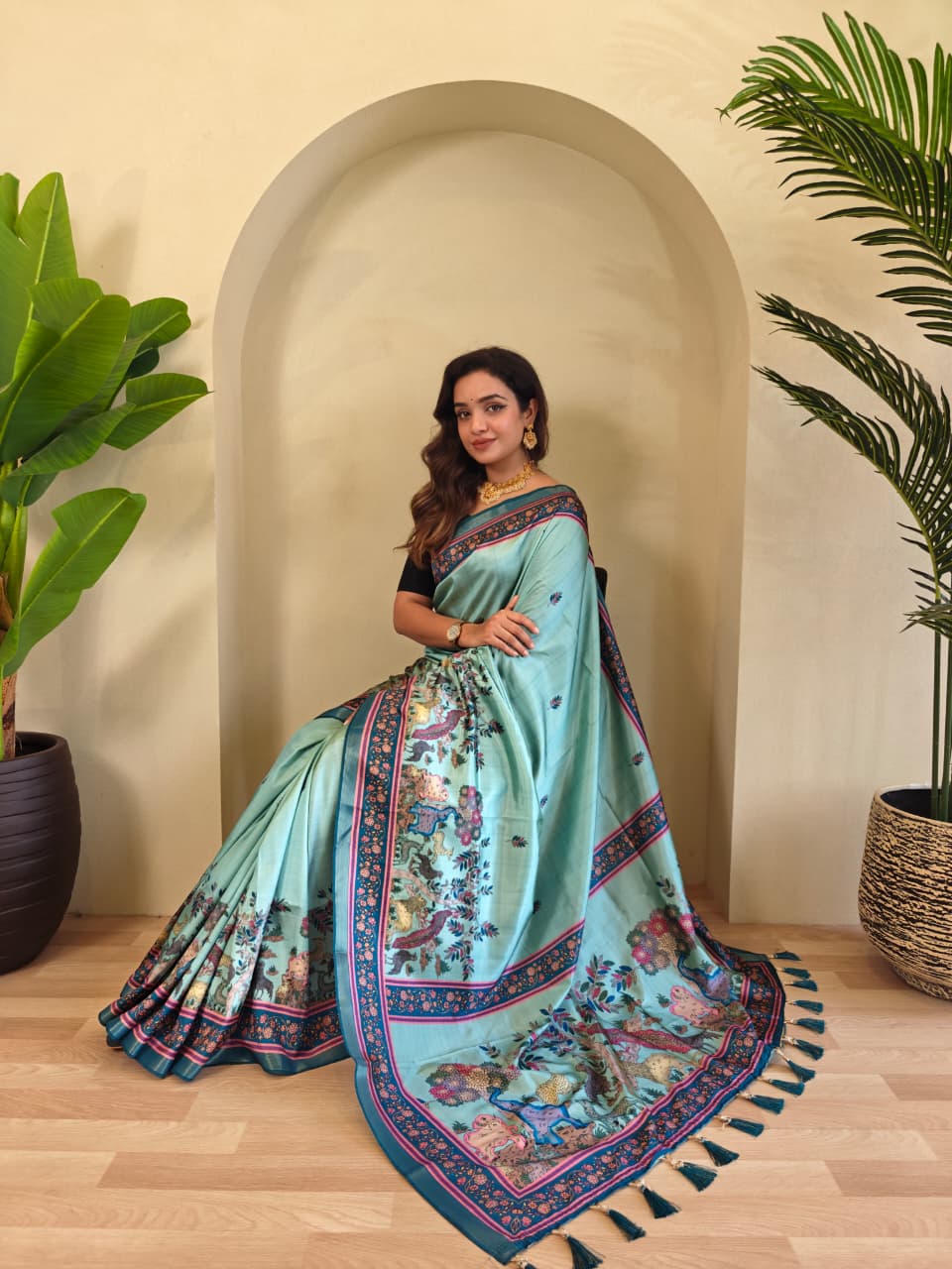 Premium Pure Dola Viscose Sarees -SU