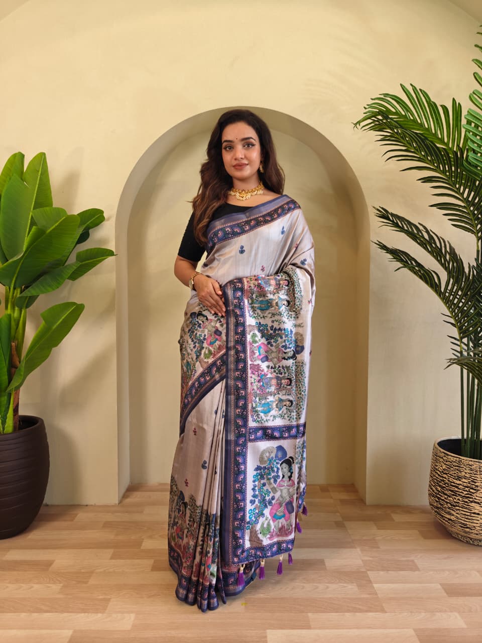 Premium Pure Dola Viscose Sarees -SU