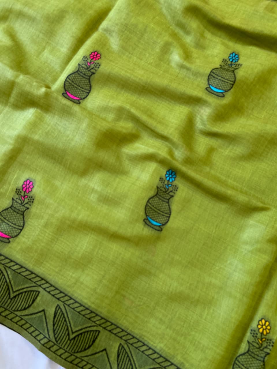 Premium Soft Muga Cotton Saree - SU