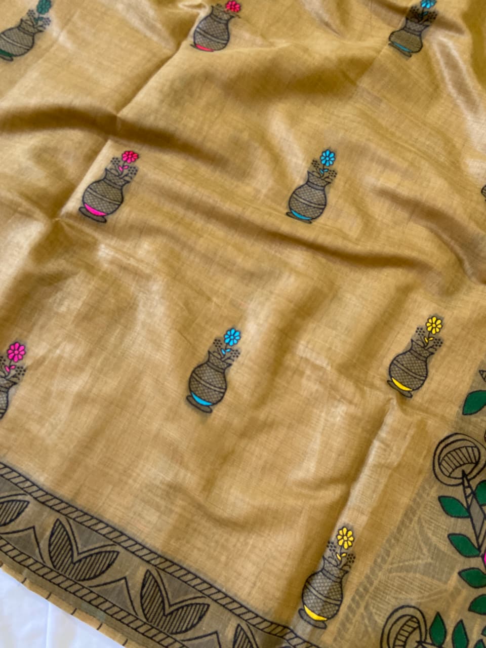 Premium Soft Muga Cotton Saree - SU