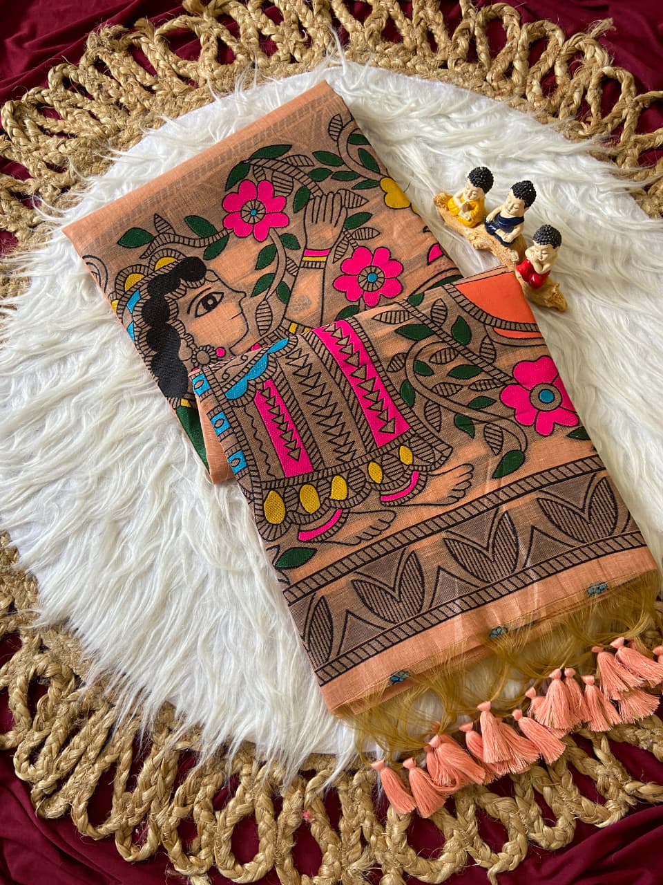 Premium Soft Muga Cotton Saree - SU