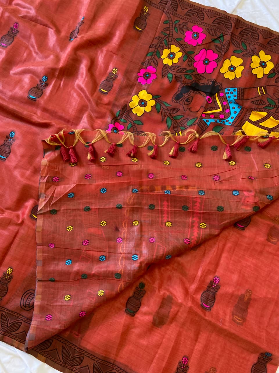 Premium Soft Muga Cotton Saree - SU
