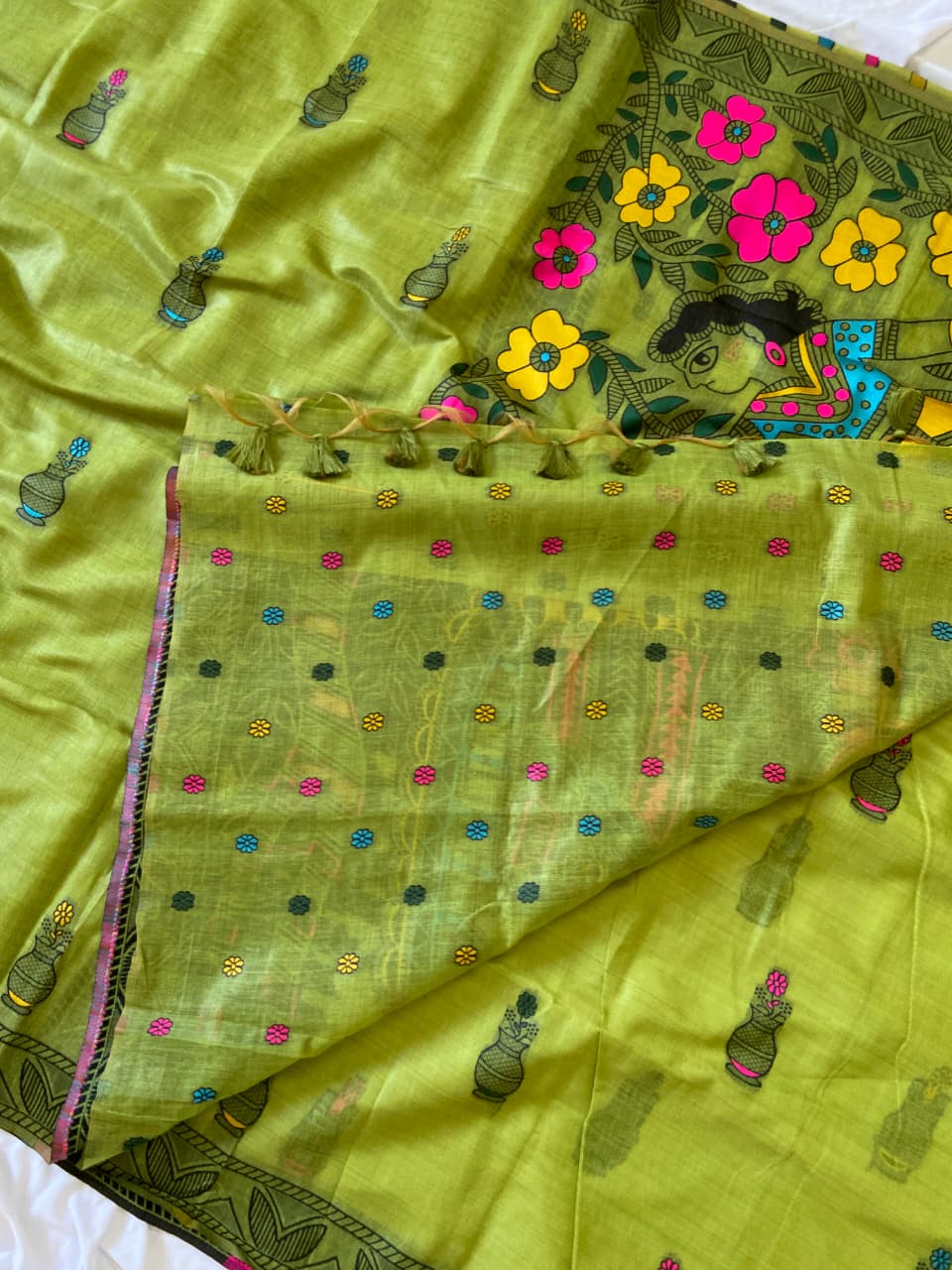 Premium Soft Muga Cotton Saree - SU