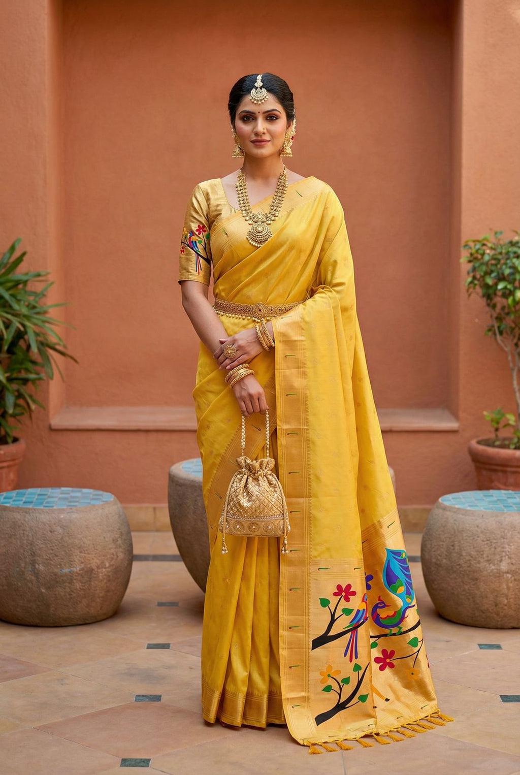 Premium Soft Paithani Silk Saree -SU