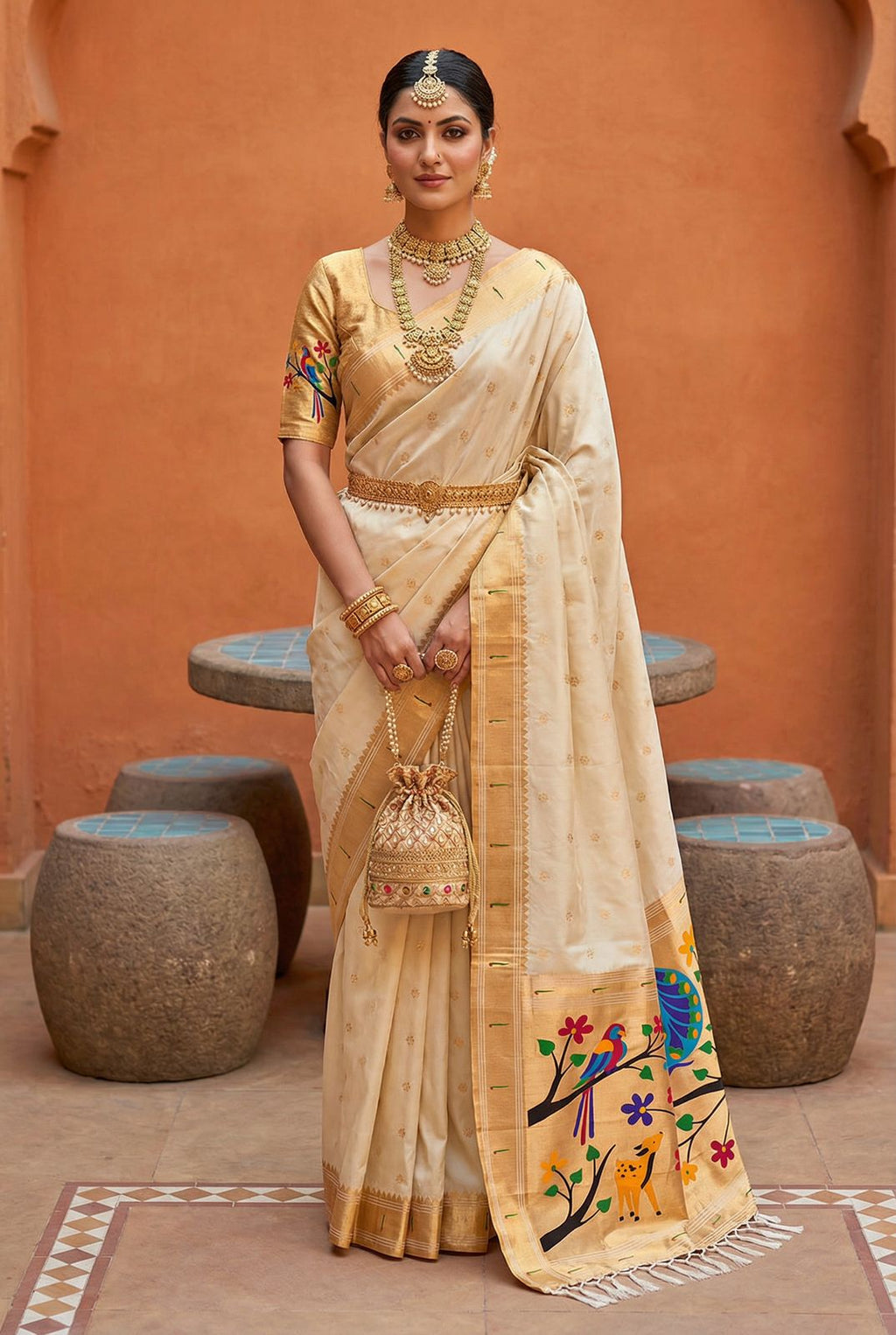 Premium Soft Paithani Silk Saree -SU
