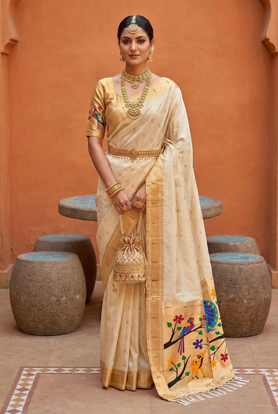 Premium Soft Paithani Silk Saree -SU