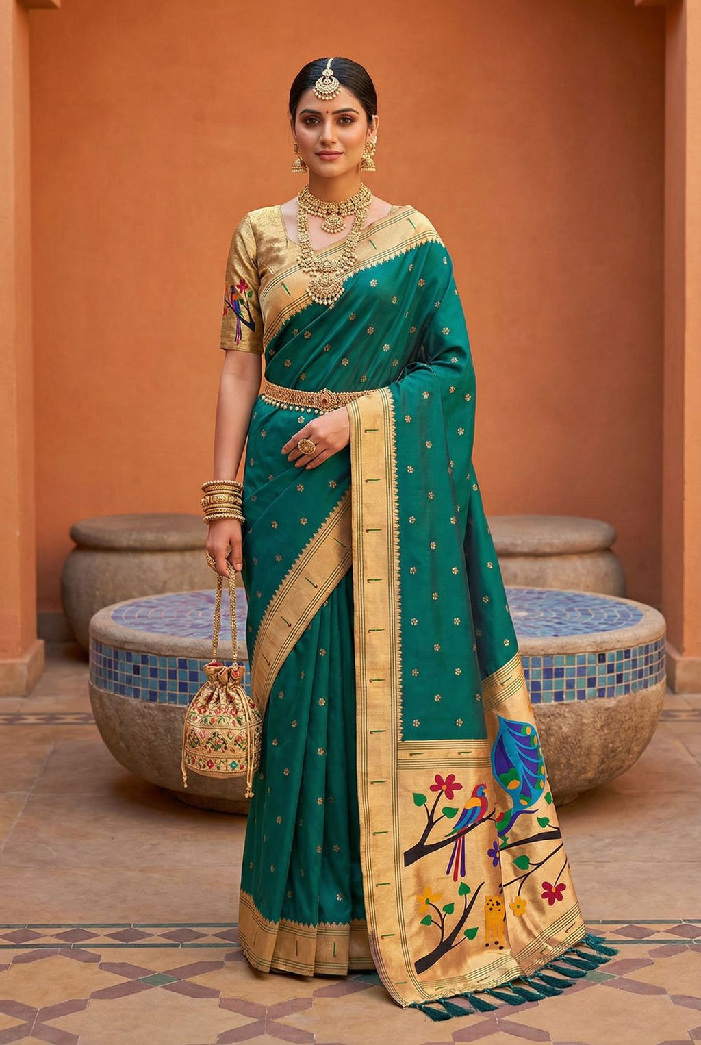 Premium Soft Paithani Silk Saree -SU