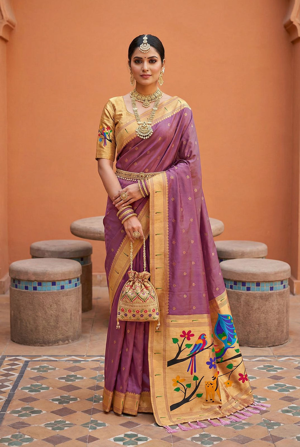 Premium Soft Paithani Silk Saree -SU