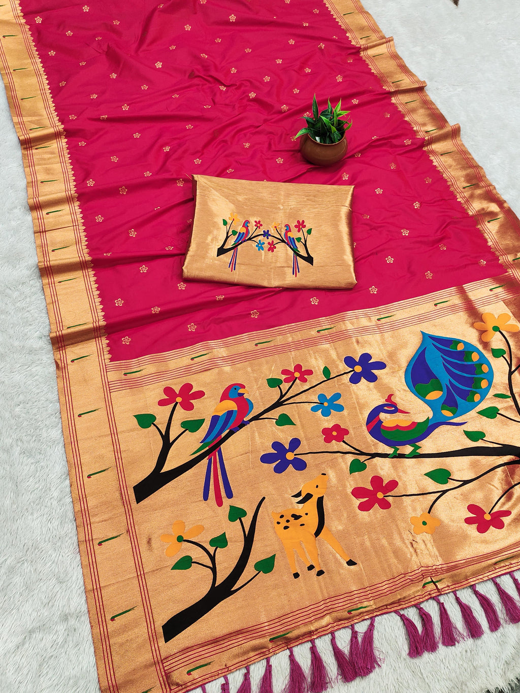 Premium Soft Paithani Silk Saree -SU