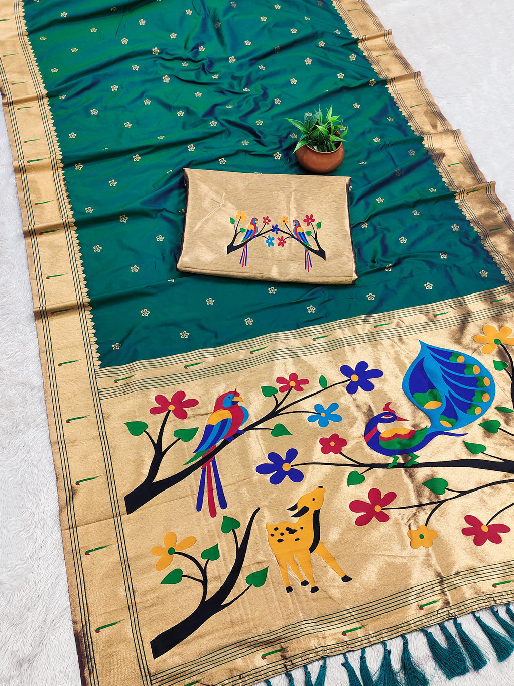 Premium Soft Paithani Silk Saree -SU
