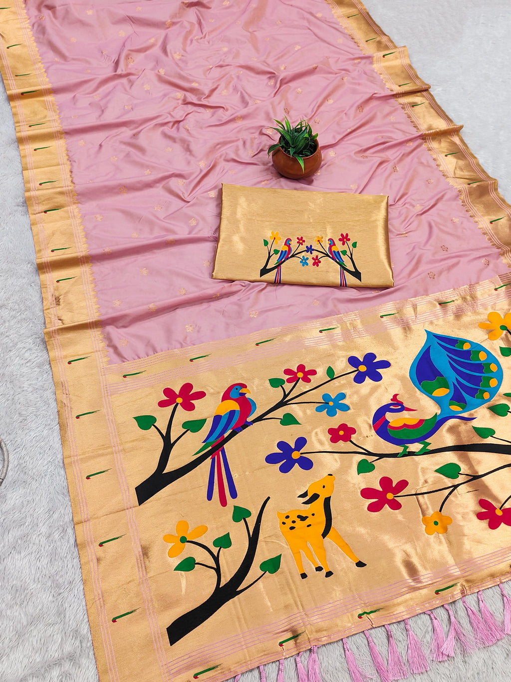 Premium Soft Paithani Silk Saree -SU