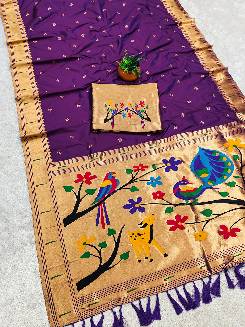 Premium Soft Paithani Silk Saree -SU