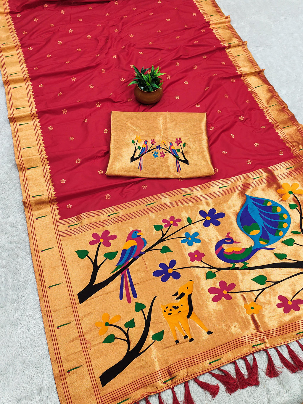 Premium Soft Paithani Silk Saree -SU