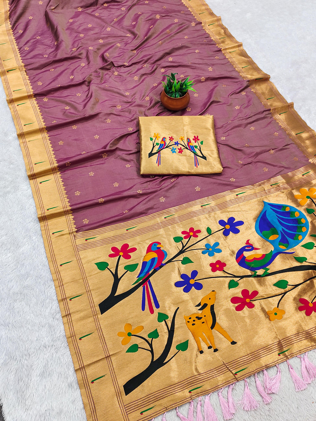 Premium Soft Paithani Silk Saree -SU