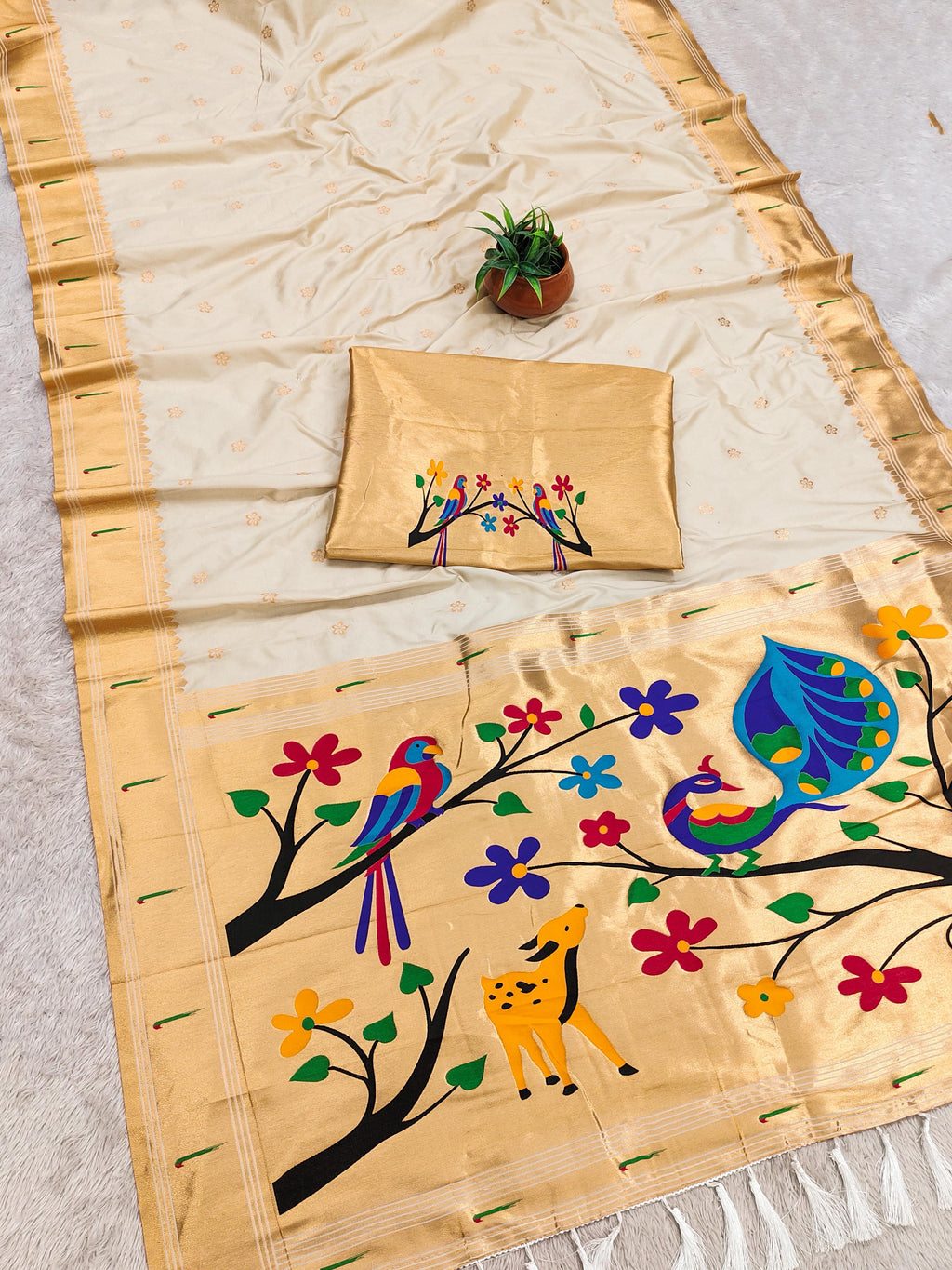 Premium Soft Paithani Silk Saree -SU
