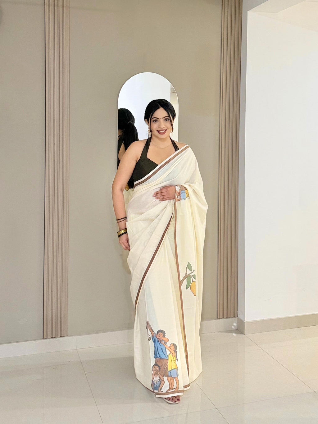 Mango Saree – Pure Cotton Digital Printed - KBG