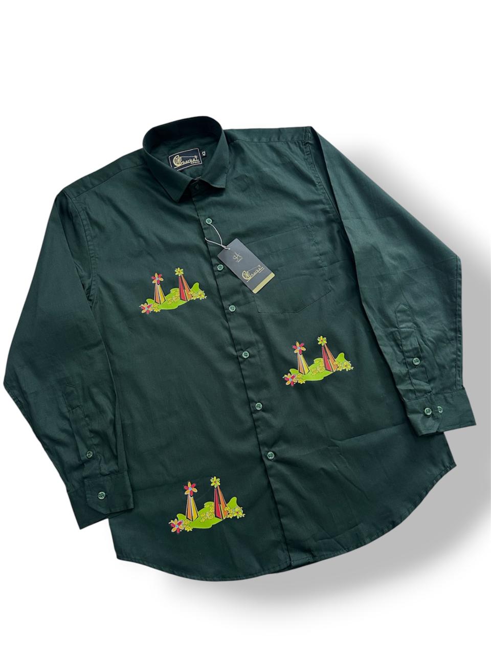Cotton Shirt & Mundu Combo - KBG