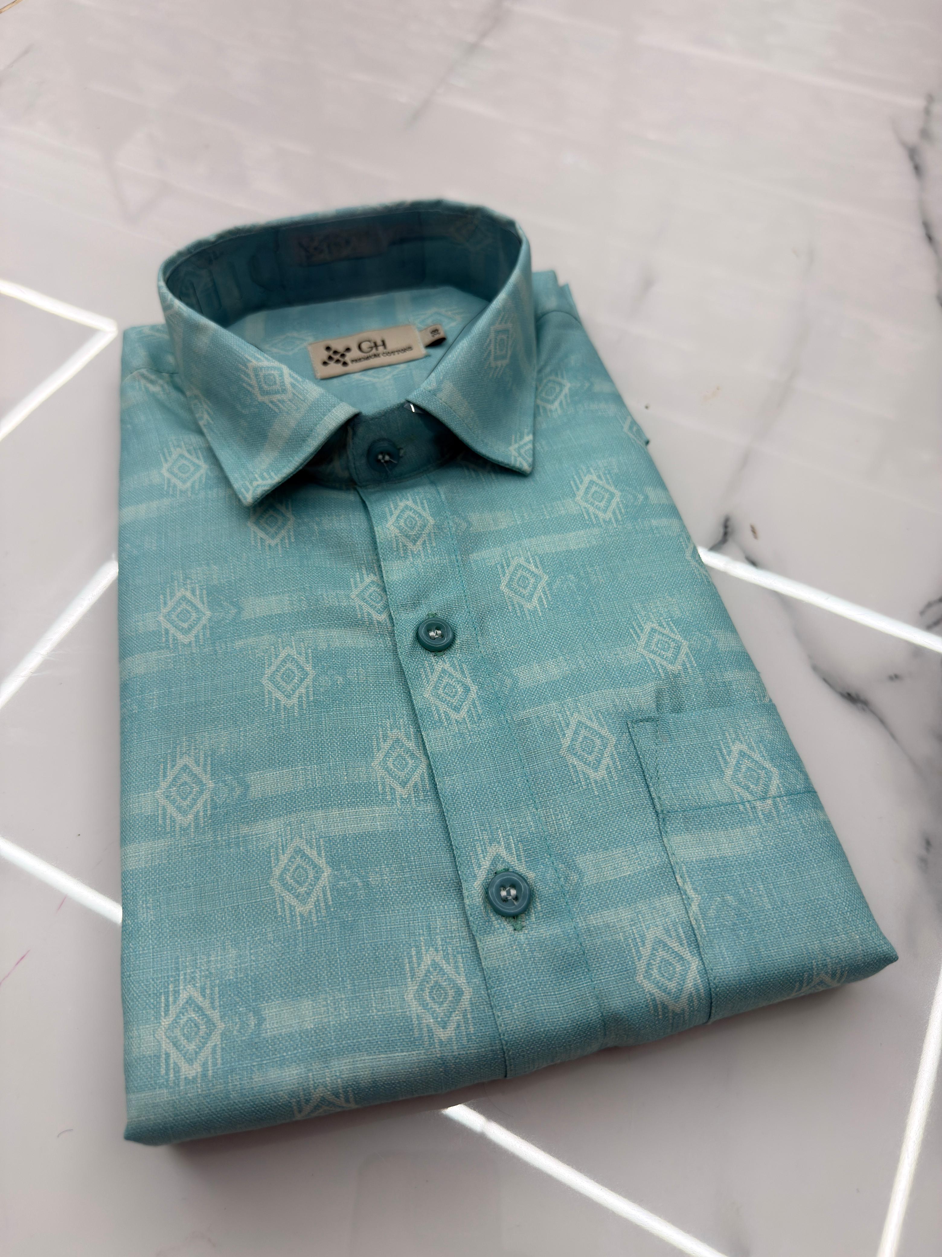 Premium Cotton Print Shirts – Half Sleeve - KBG