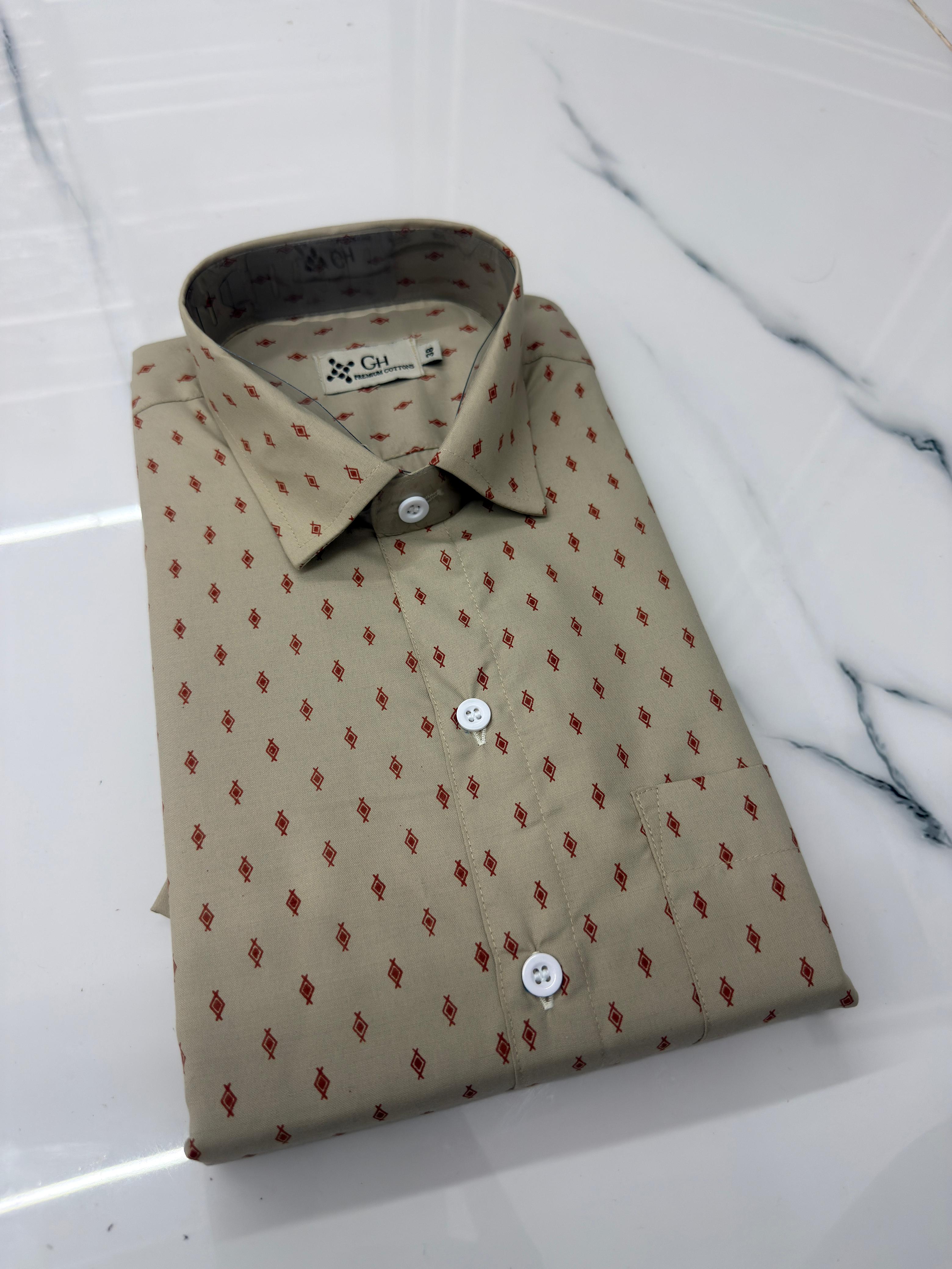 Premium Cotton Print Shirts – Half Sleeve - KBG