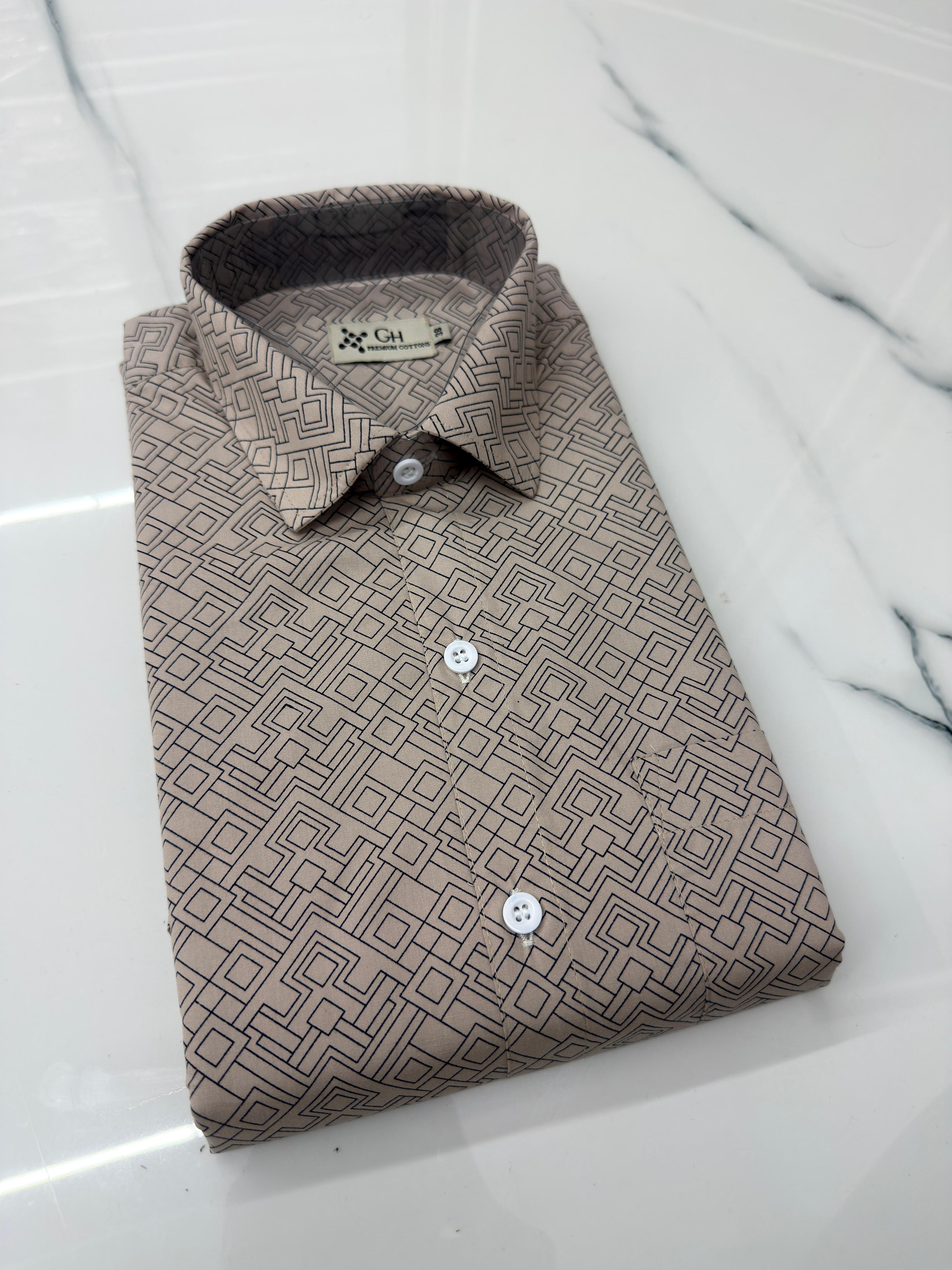 Premium Cotton Print Shirts – Half Sleeve - KBG