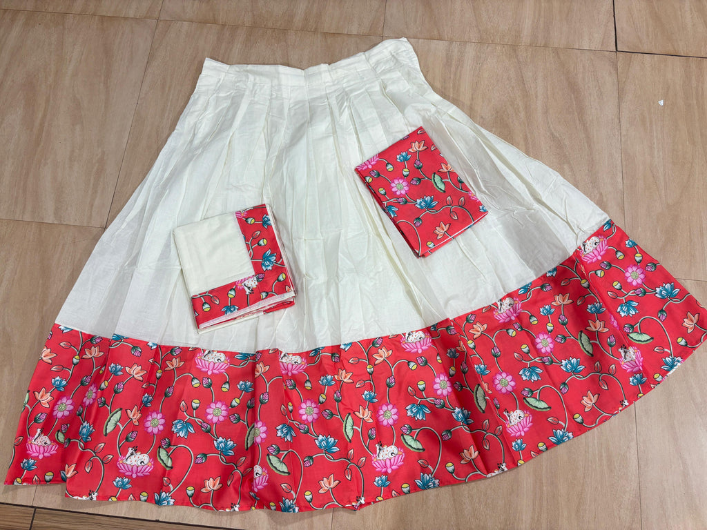 Kalamkari Cotton Davani - KBG