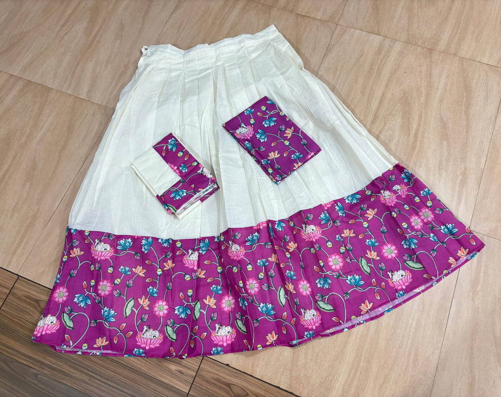 Kalamkari Cotton Davani - KBG