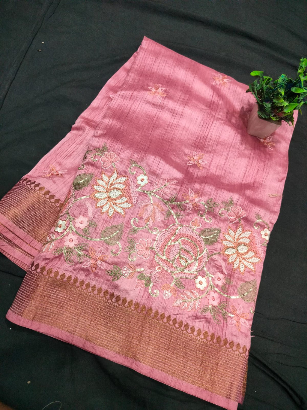 Semi Tussar Silk Saree - SU