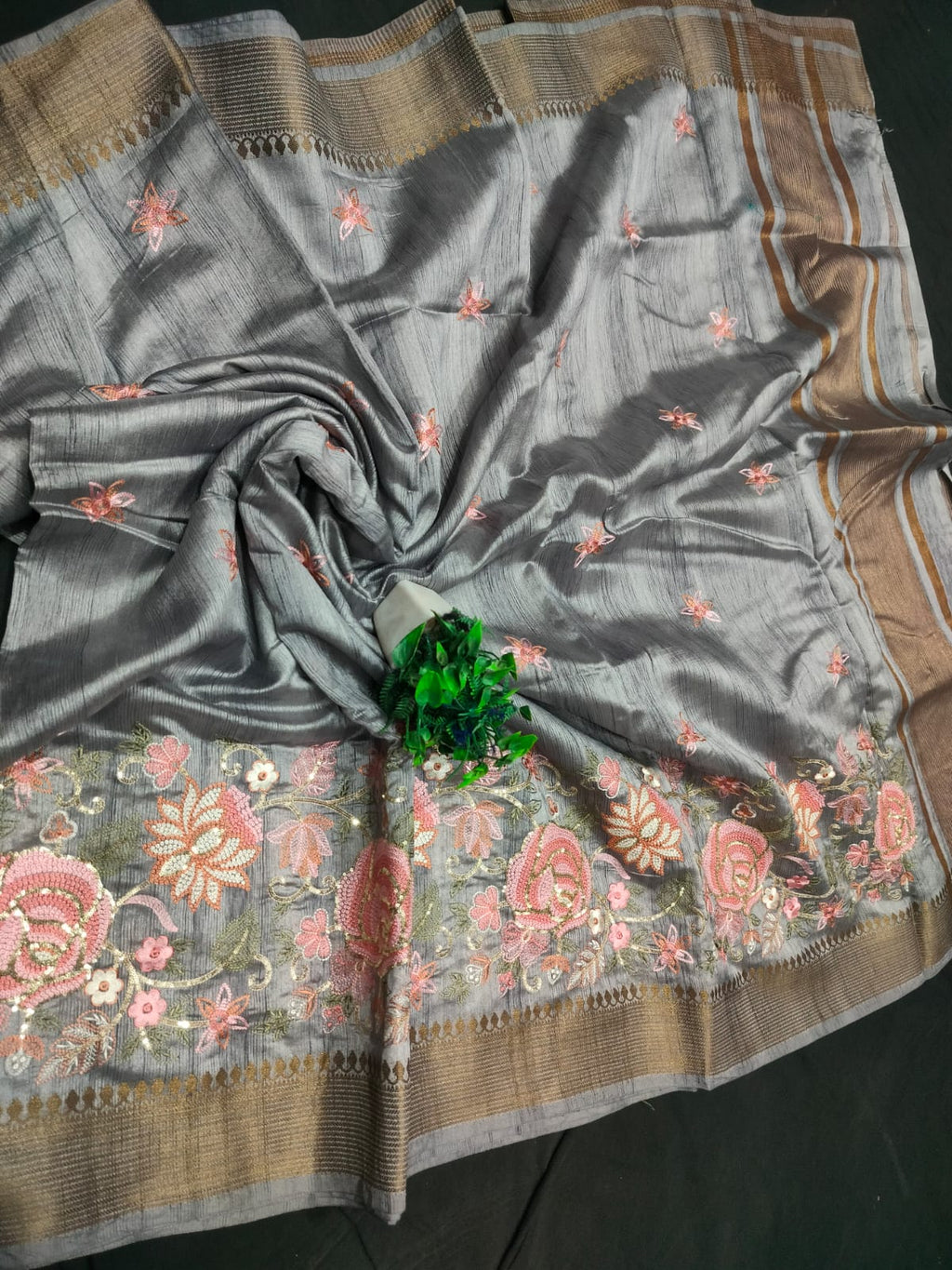 Semi Tussar Silk Saree - SU