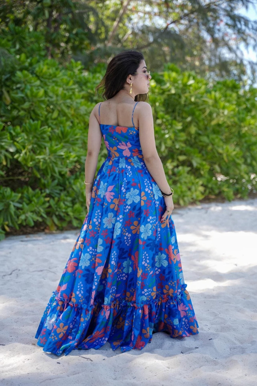 Trendy Floral Gown -TR