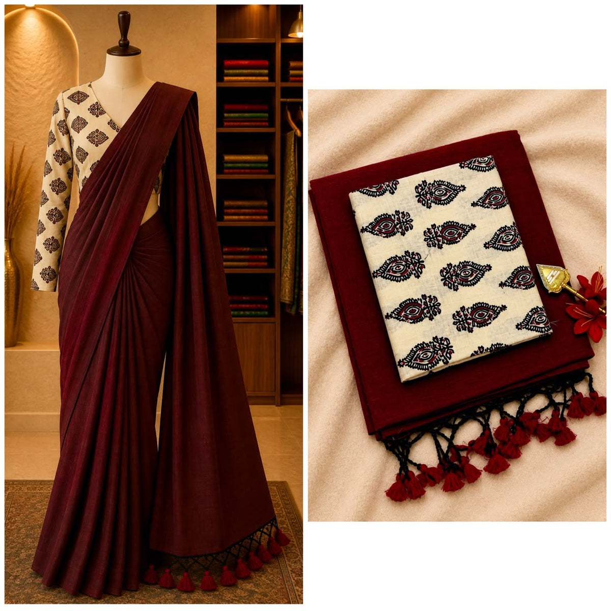 Pure Khadi Soft Cotton Sarees - DKS