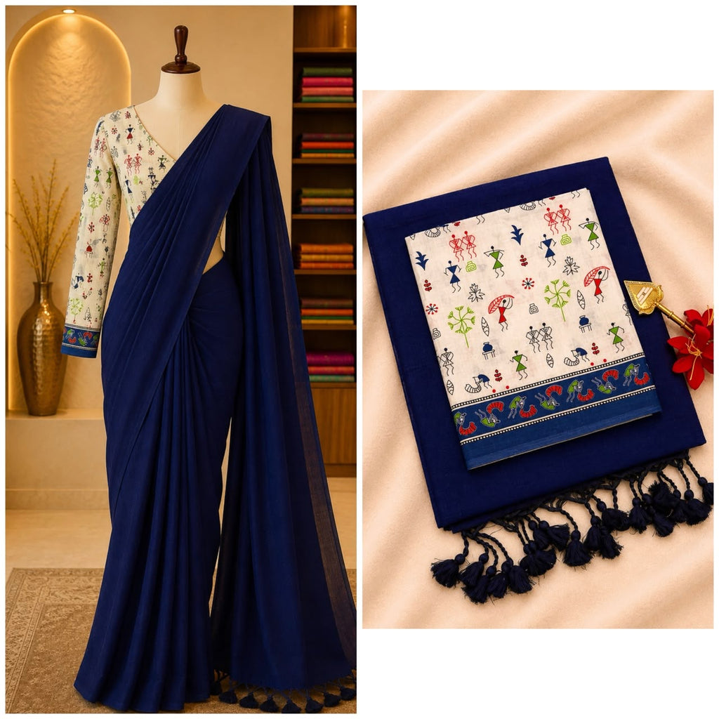Pure Khadi Soft Cotton Sarees - DKS