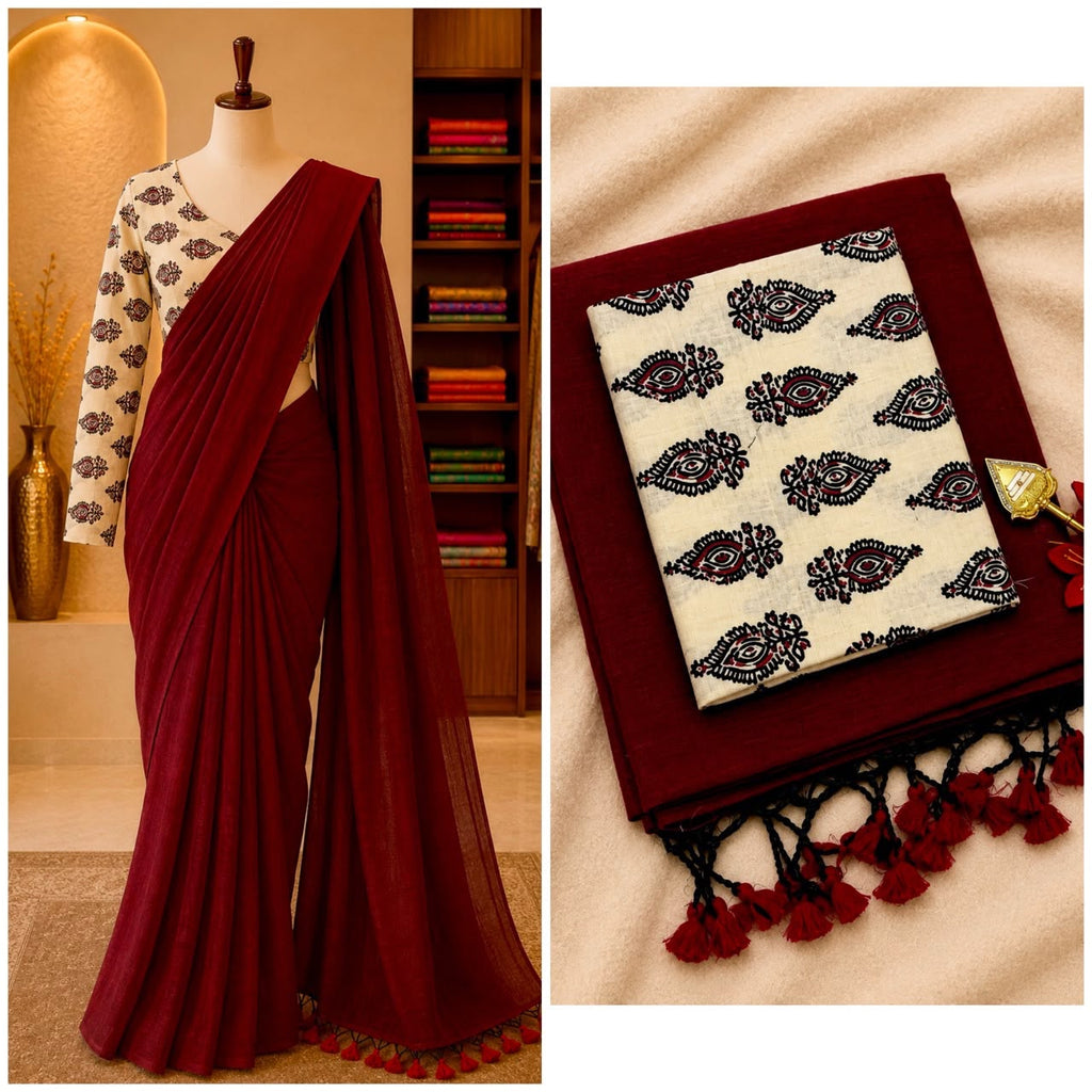 Pure Khadi Soft Cotton Sarees - DKS