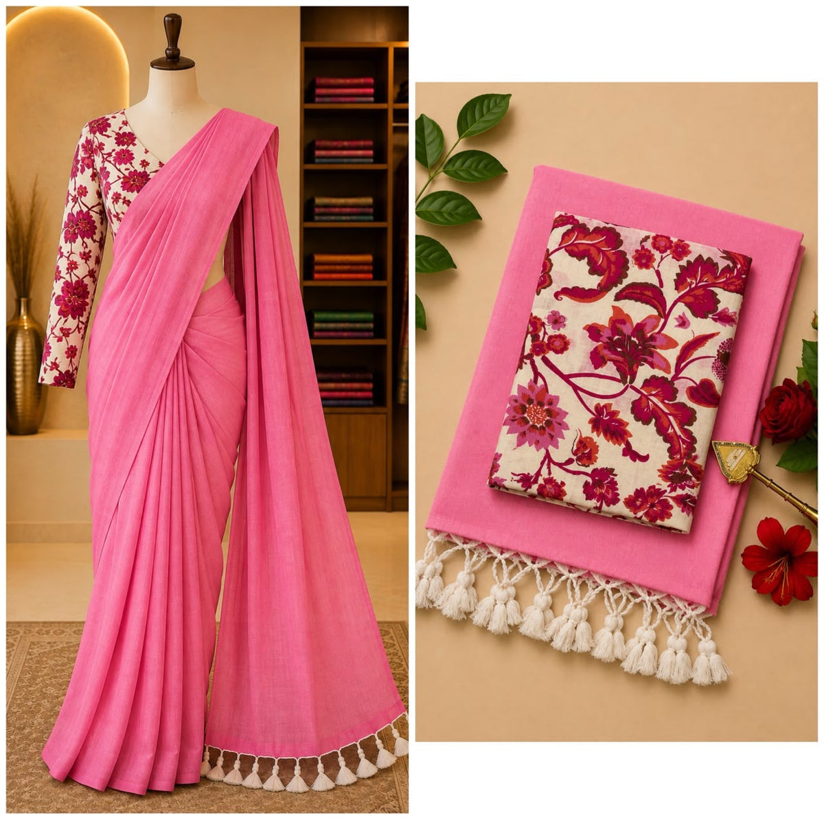 Pure Khadi Soft Cotton Sarees - DKS