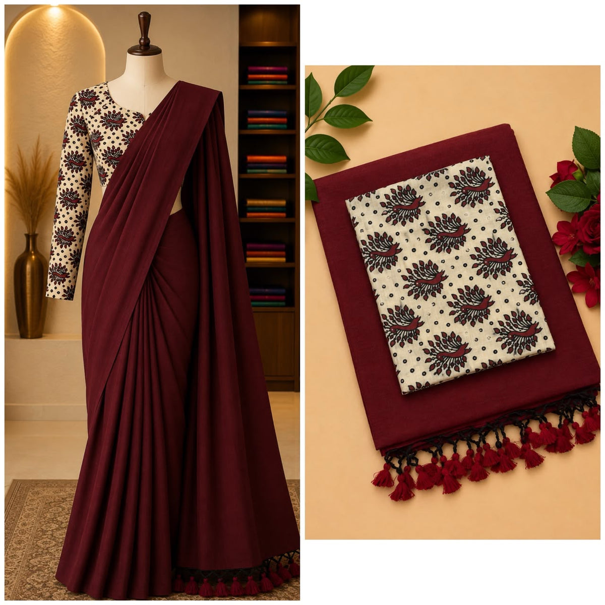 Pure Khadi Soft Cotton Sarees - DKS
