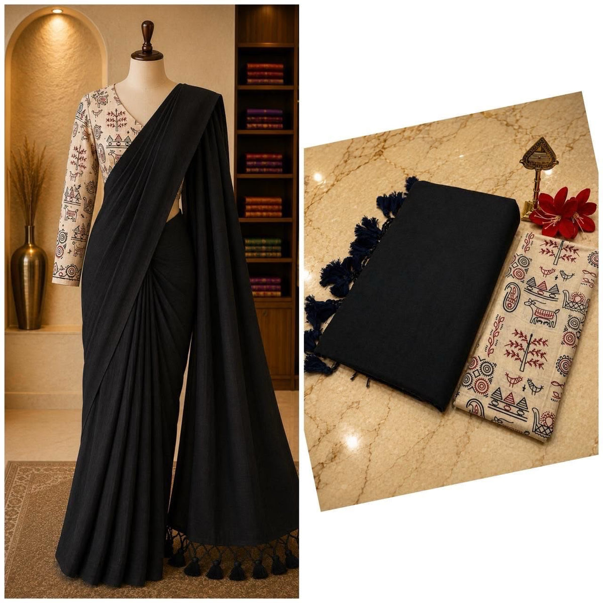 Pure Khadi Soft Cotton Sarees - DKS