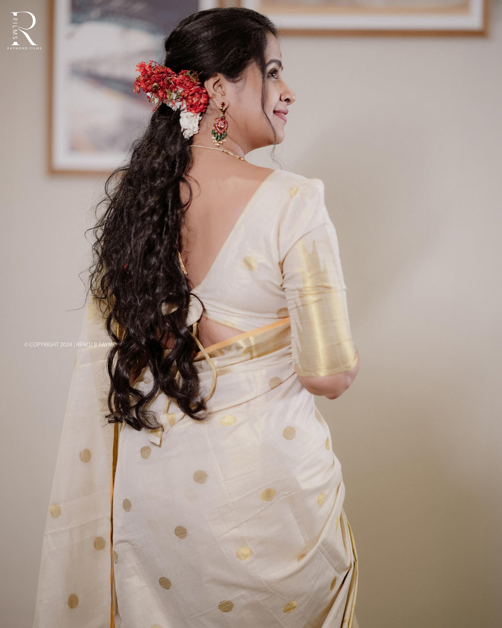 Handloom Replica Sadhika Tissue Saree - KBG