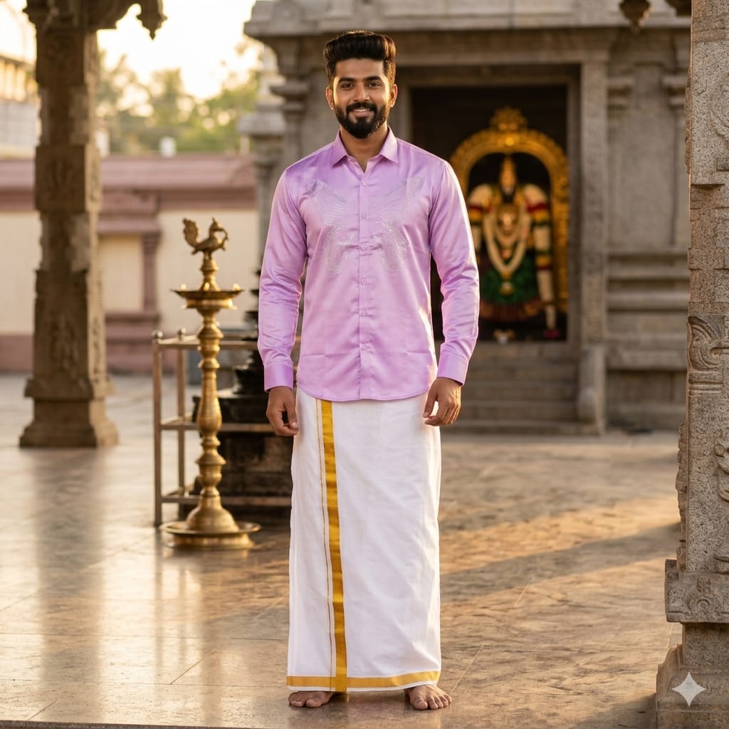 Shirt & Mundu Combo - DKS