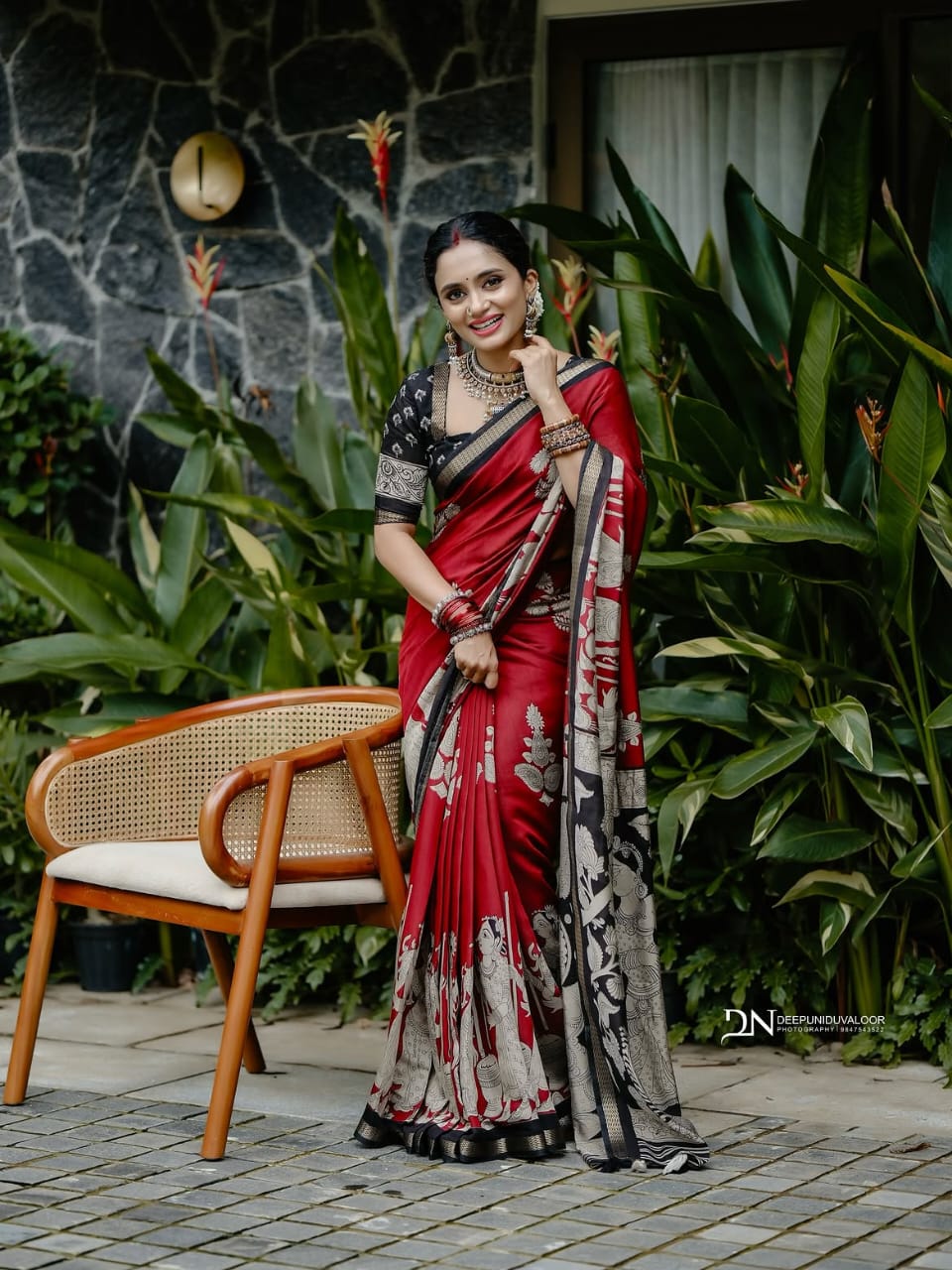 MUL SILK KALAMKARI SAREE - DKS