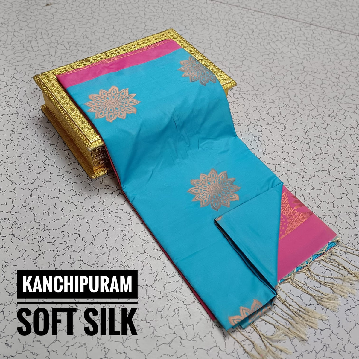 KANCHIPURAM SOFT SILK SAREE - DKS