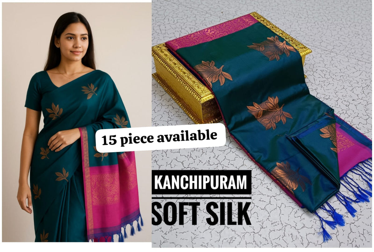 KANCHIPURAM SOFT SILK SAREE - DKS