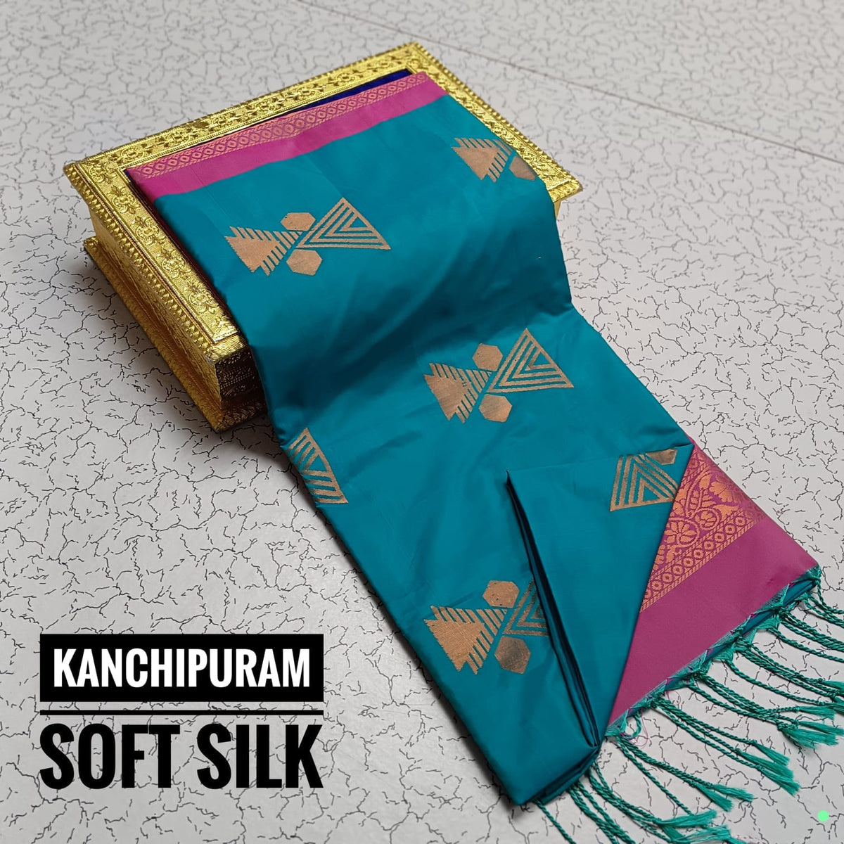 KANCHIPURAM SOFT SILK SAREE - DKS