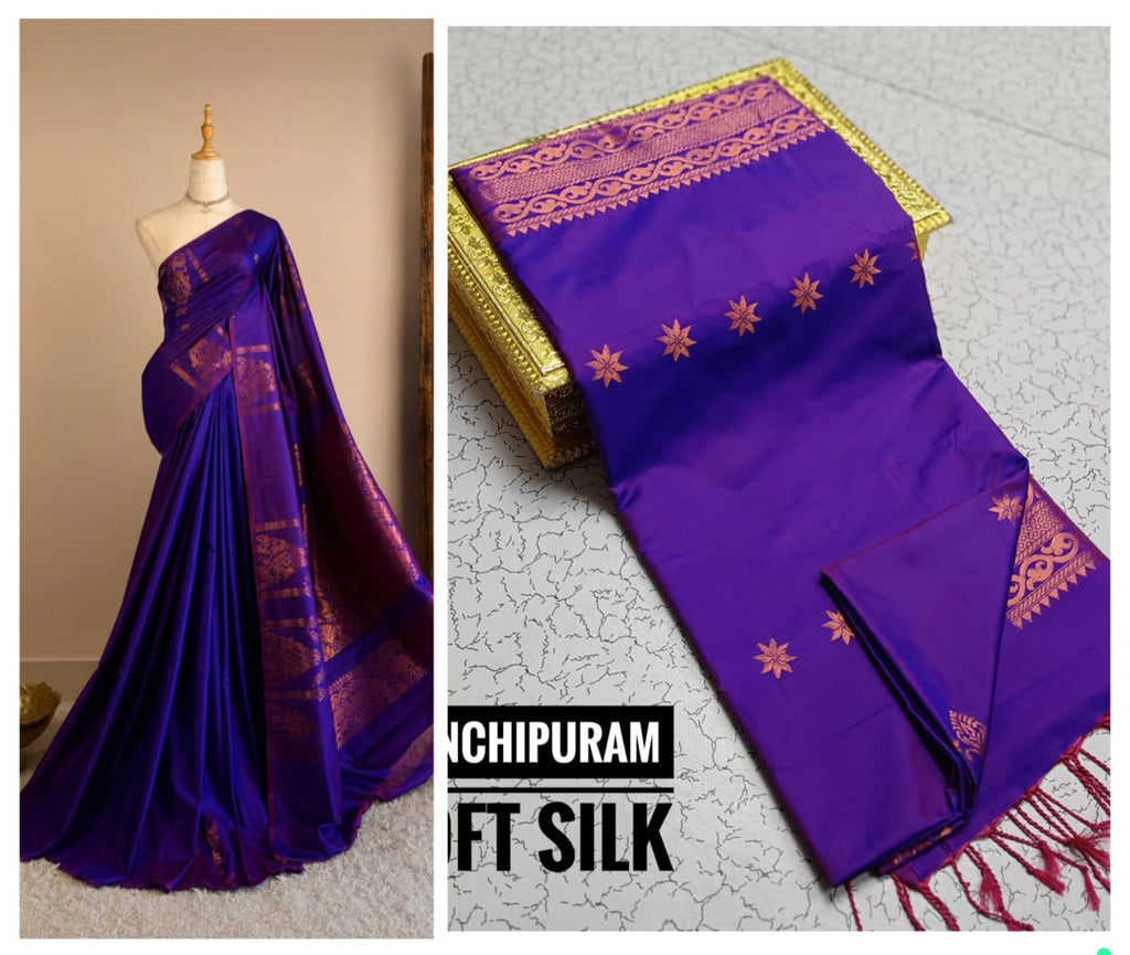 KANCHIPURAM SOFT SILK SAREE - DKS