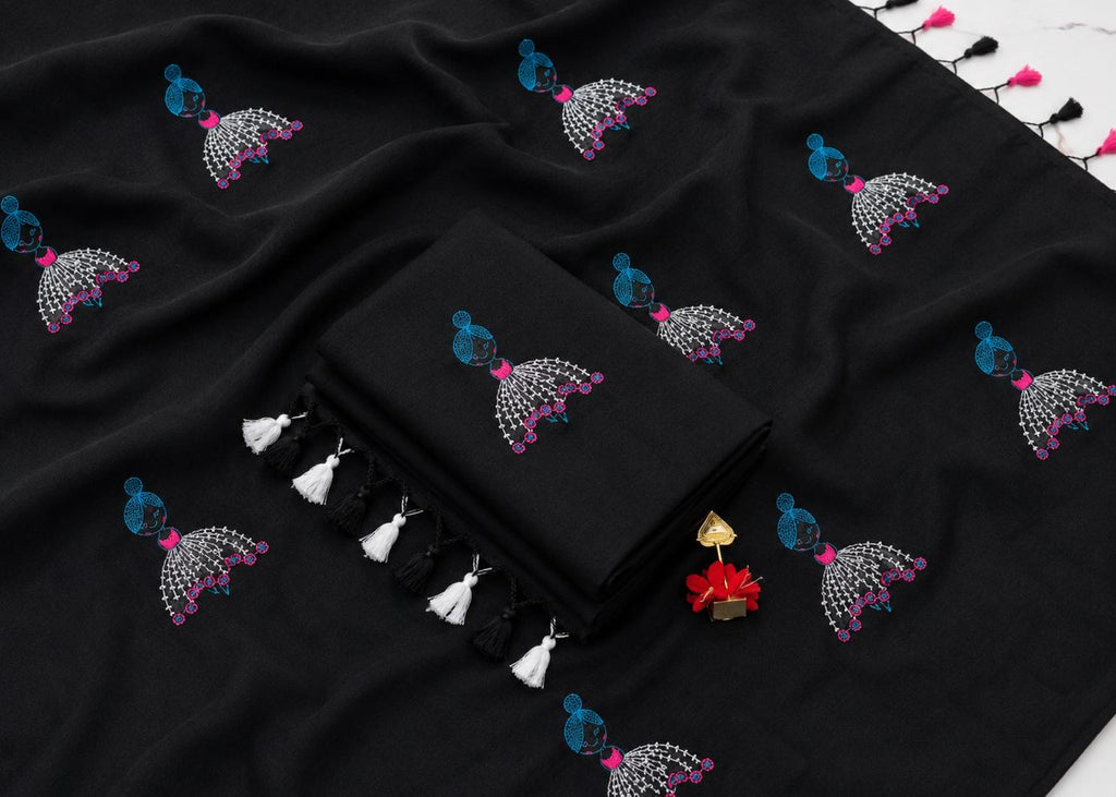 Premium Khadi Mull Pure Cotton Saree - DKS