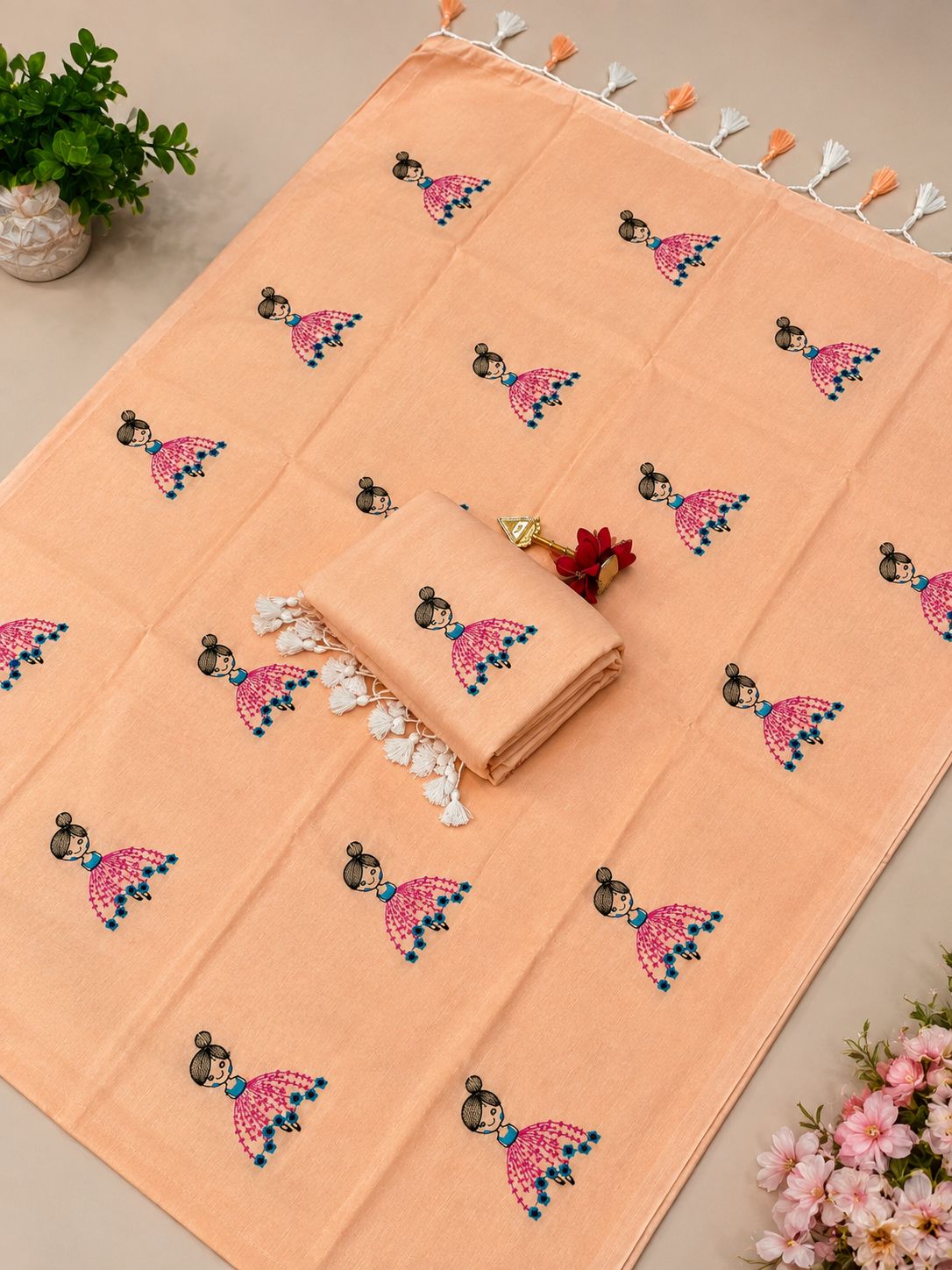Premium Khadi Mull Pure Cotton Saree - DKS
