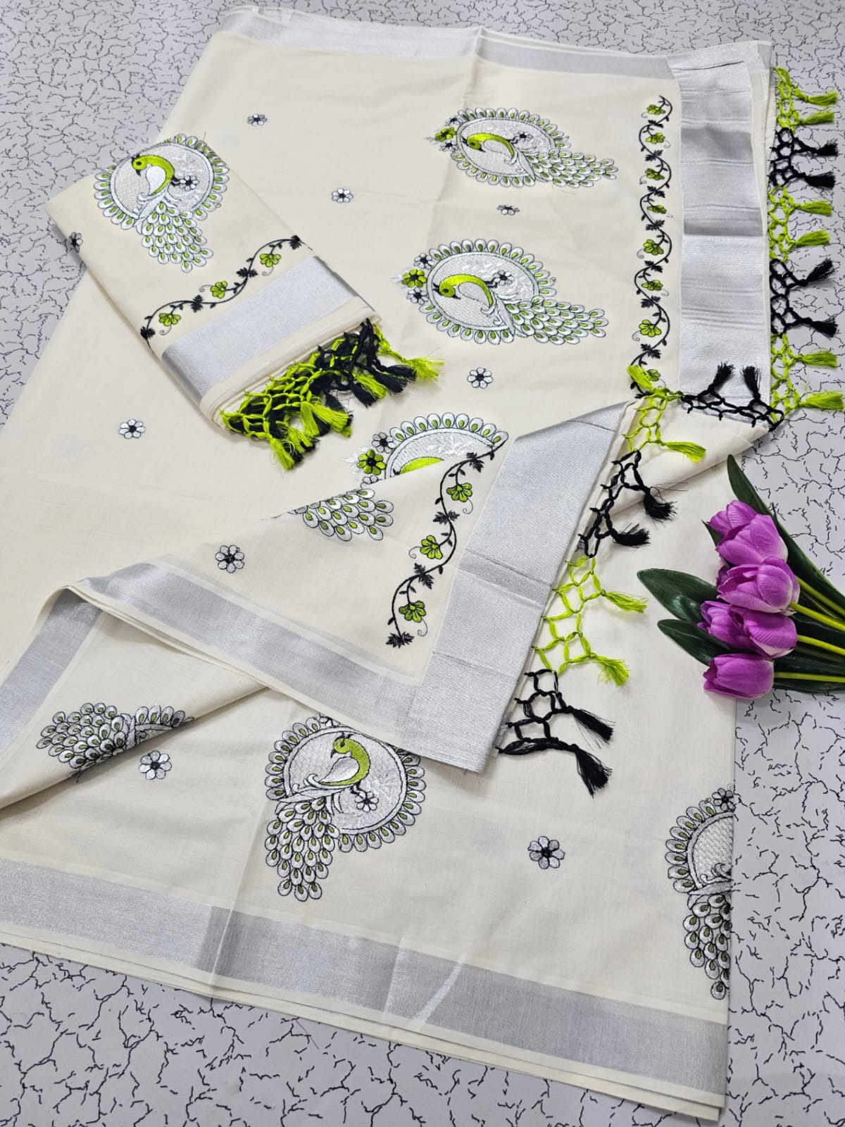 Special Collection – Traditional Kerala Kasavu Cotton Saree - DKS