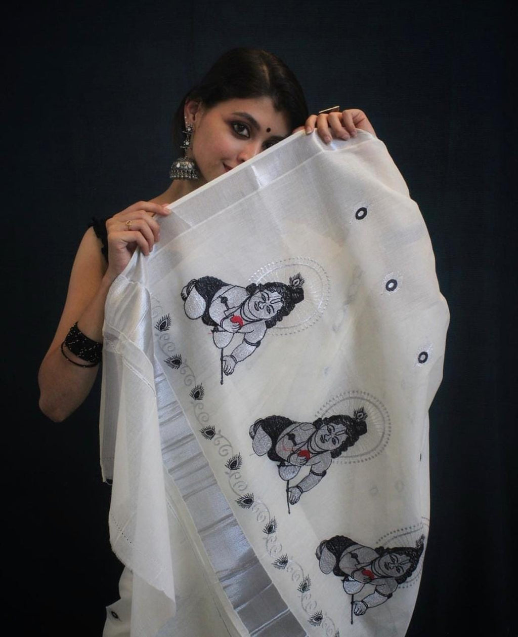 Special Collection – Traditional Kerala Kasavu Cotton Saree - DKS