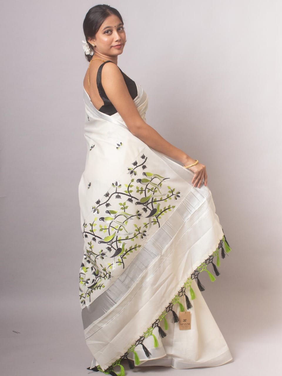 Special Collection – Traditional Kerala Kasavu Cotton Saree - DKS