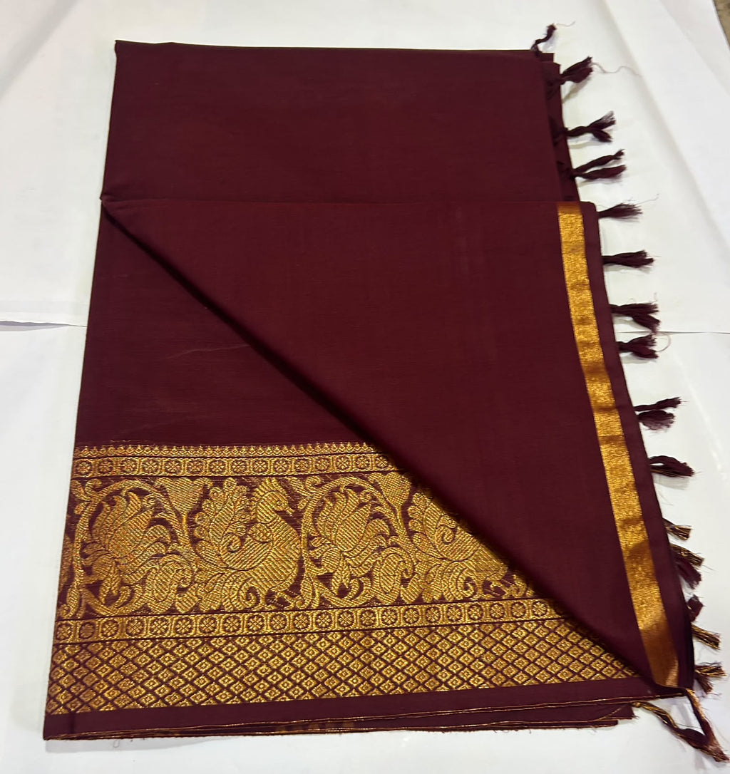 Premium Handloom Kanchi Cotton Saree - DKS