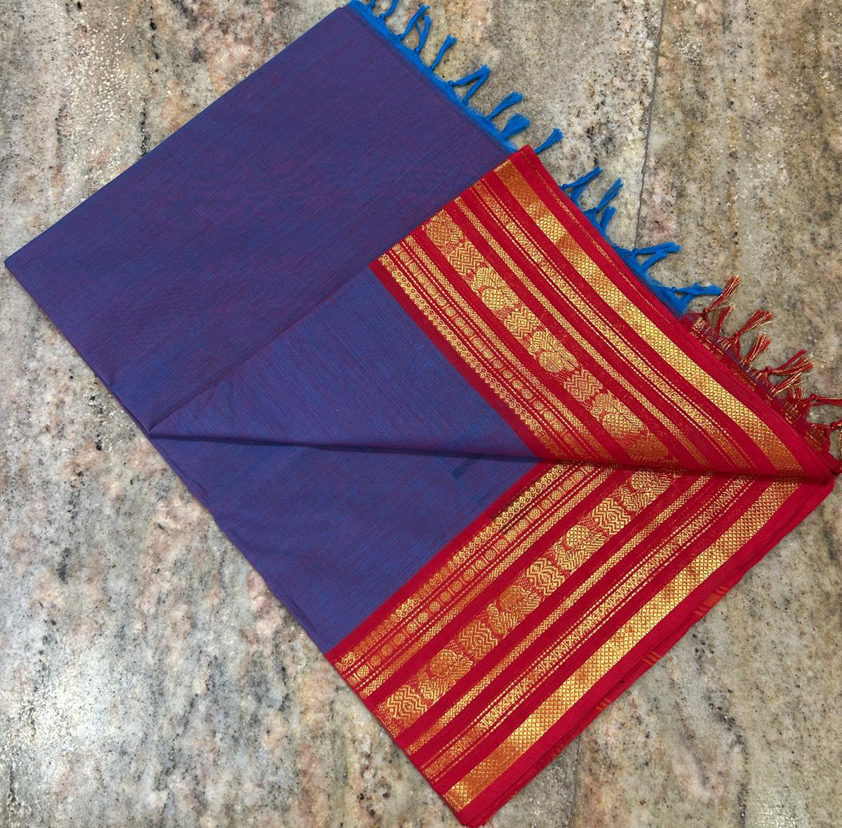 Premium Handloom Kanchi Cotton Saree - DKS